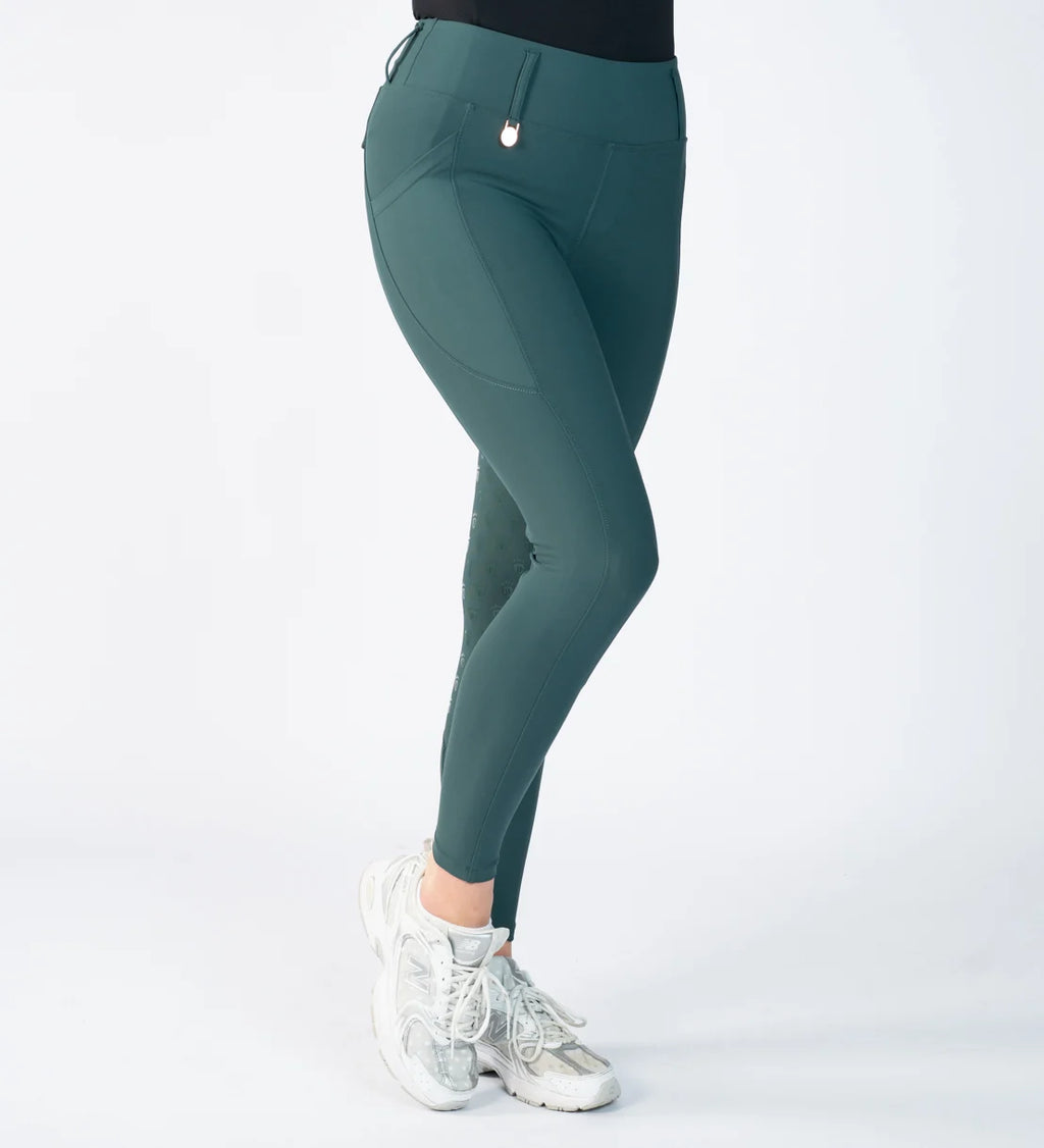 Blackfort Equestrian Green & Rose Gold Riding Breggings
