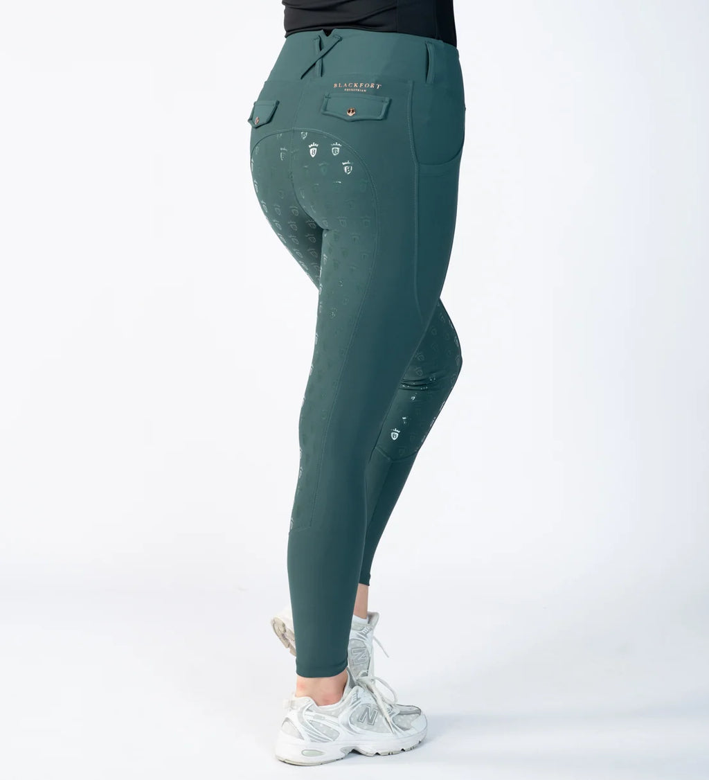 Blackfort Equestrian Green & Rose Gold Riding Breggings