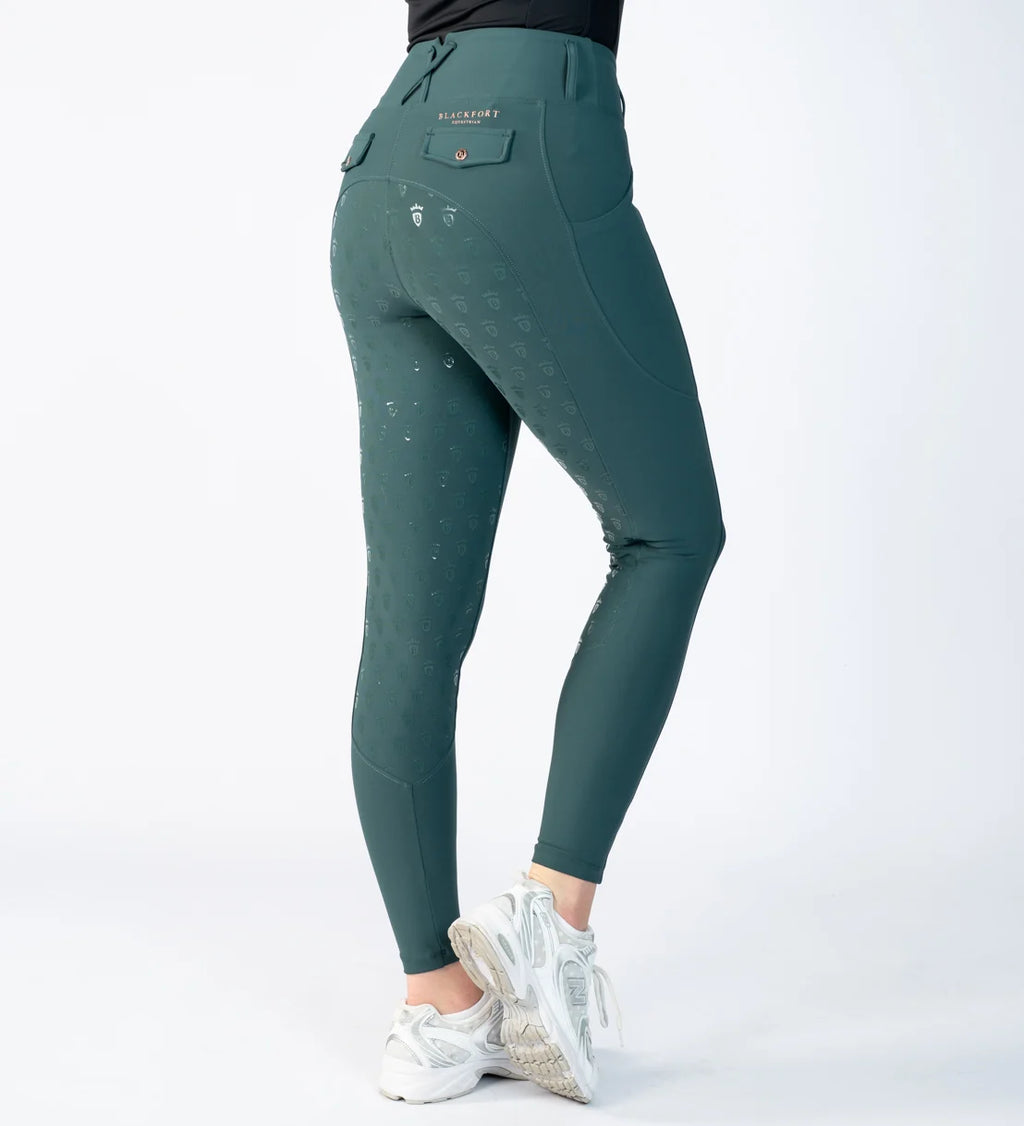 Blackfort Equestrian Green & Rose Gold Riding Breggings