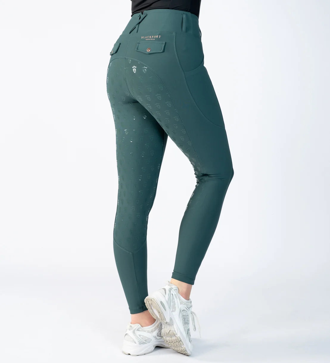Blackfort Equestrian Green & Rose Gold Riding Breggings