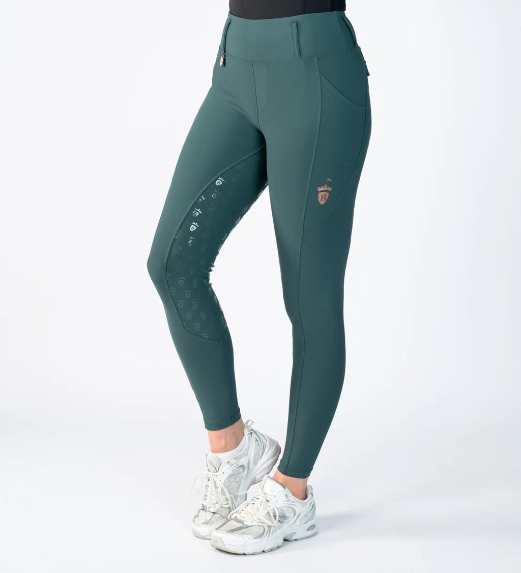 Blackfort Equestrian Green & Rose Gold Riding Breggings