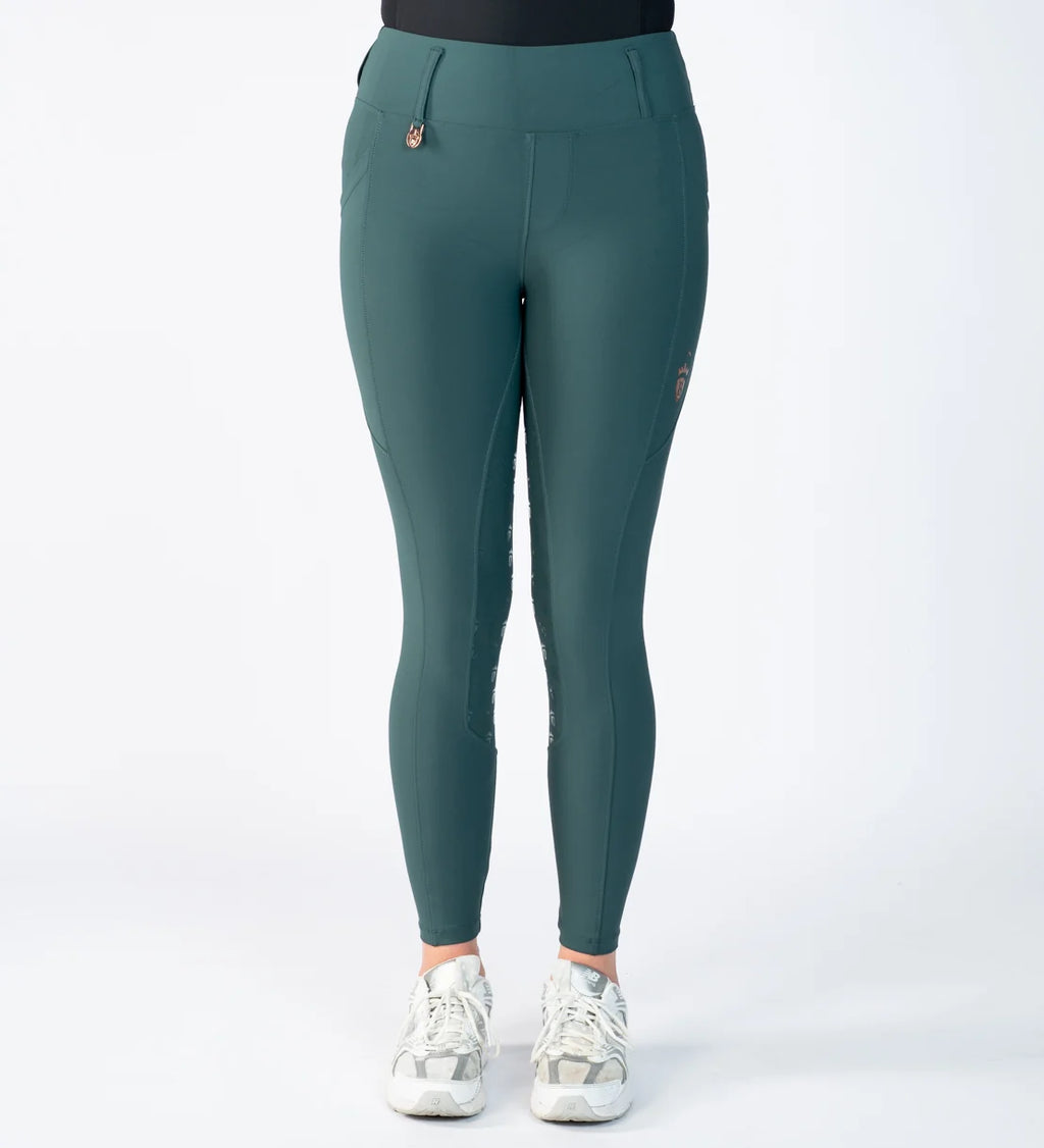 Blackfort Equestrian Green & Rose Gold Riding Breggings