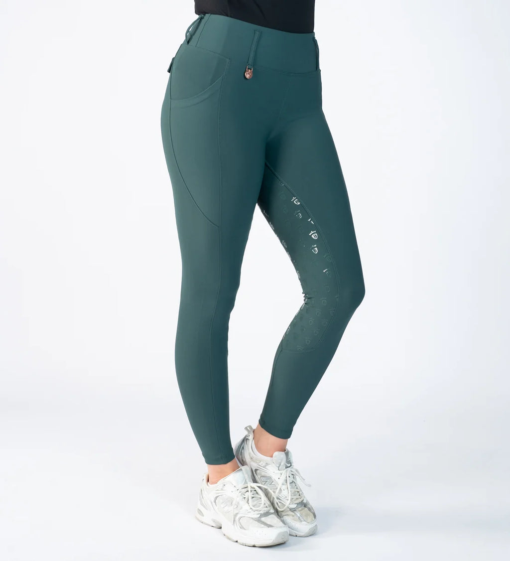 Blackfort Equestrian Green & Rose Gold Riding Breggings