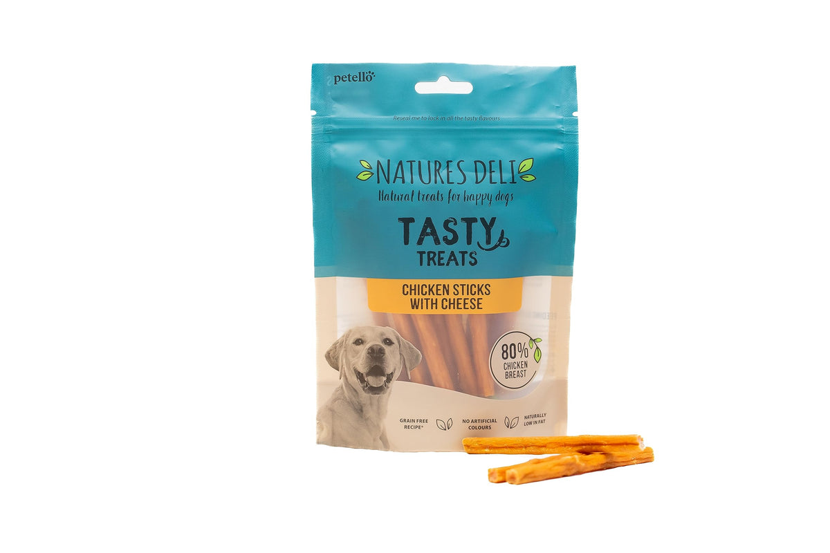 Natures Deli Tasty Treats Chicken Sticks with Cheese