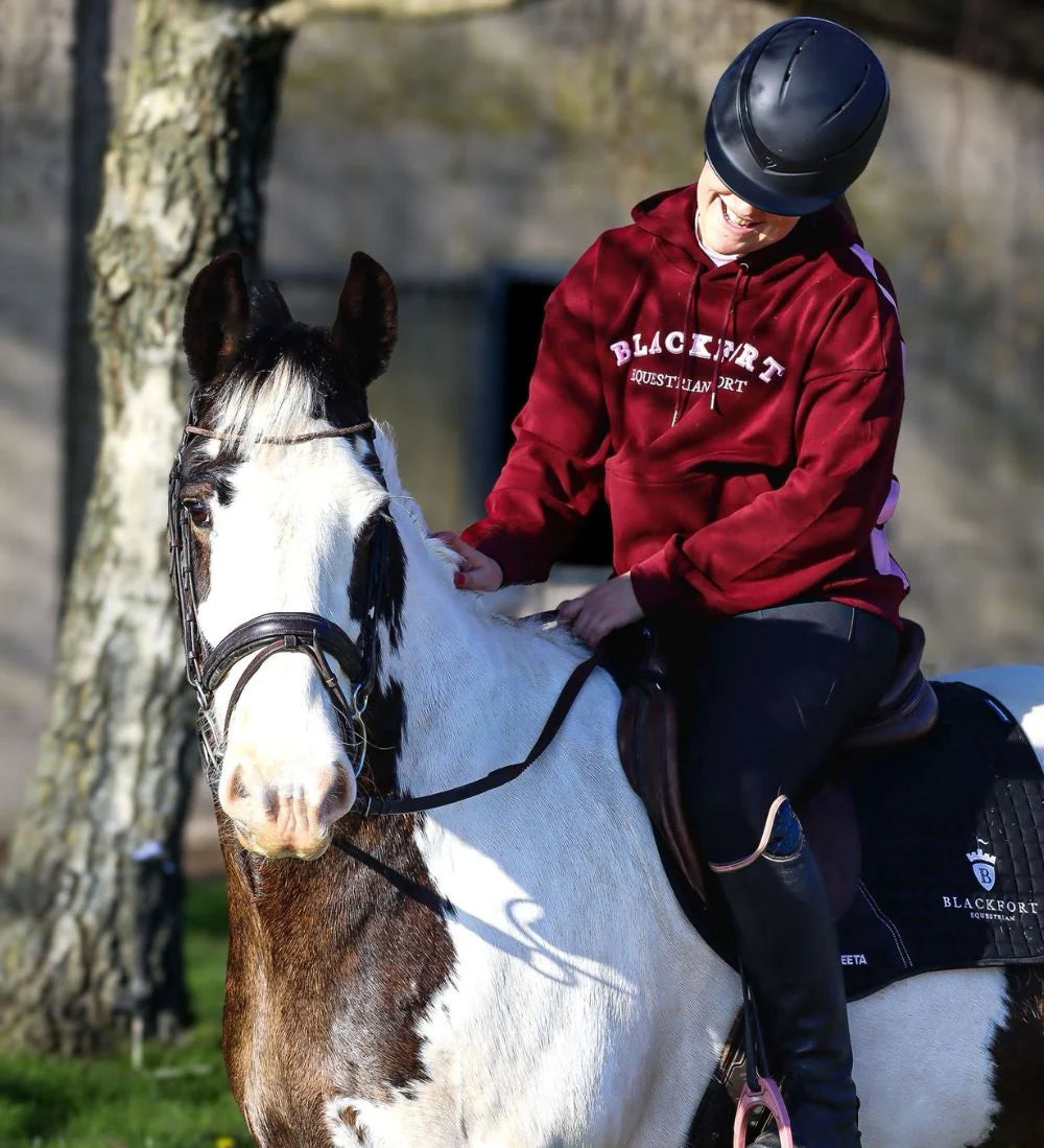 Blackfort Equestrian Grace Burgundy & Pink Hoodie